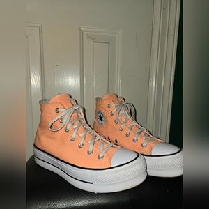 Converse Women's All Star High-Top Lift Sneakers - Orange